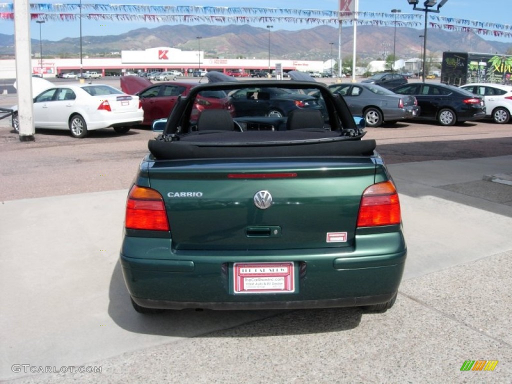 2001 Cabrio GLS - Bright Green Pearl / Black photo #4