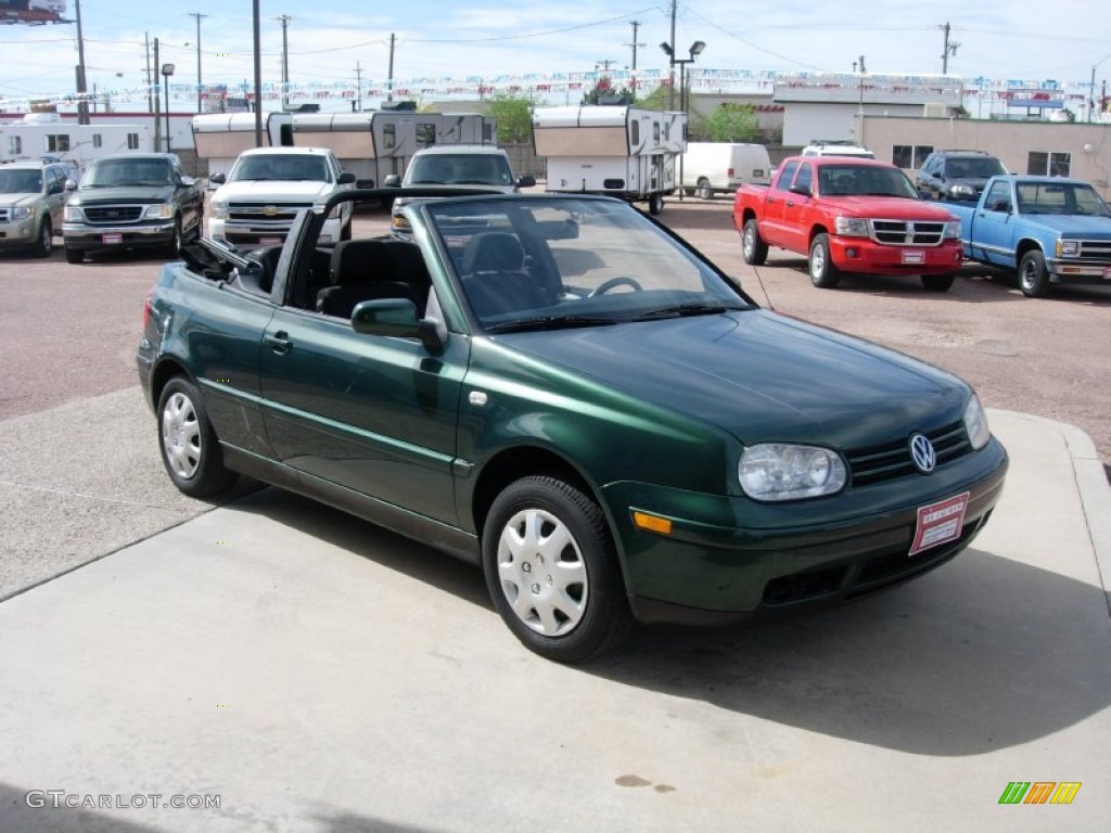 2001 Cabrio GLS - Bright Green Pearl / Black photo #7