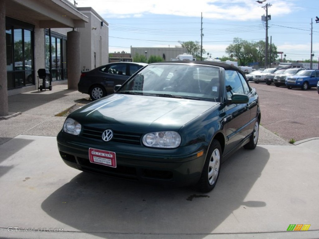 2001 Cabrio GLS - Bright Green Pearl / Black photo #9