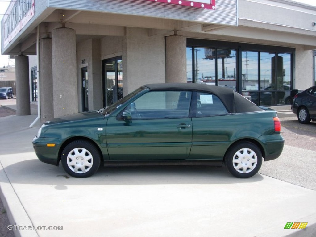 2001 Cabrio GLS - Bright Green Pearl / Black photo #10