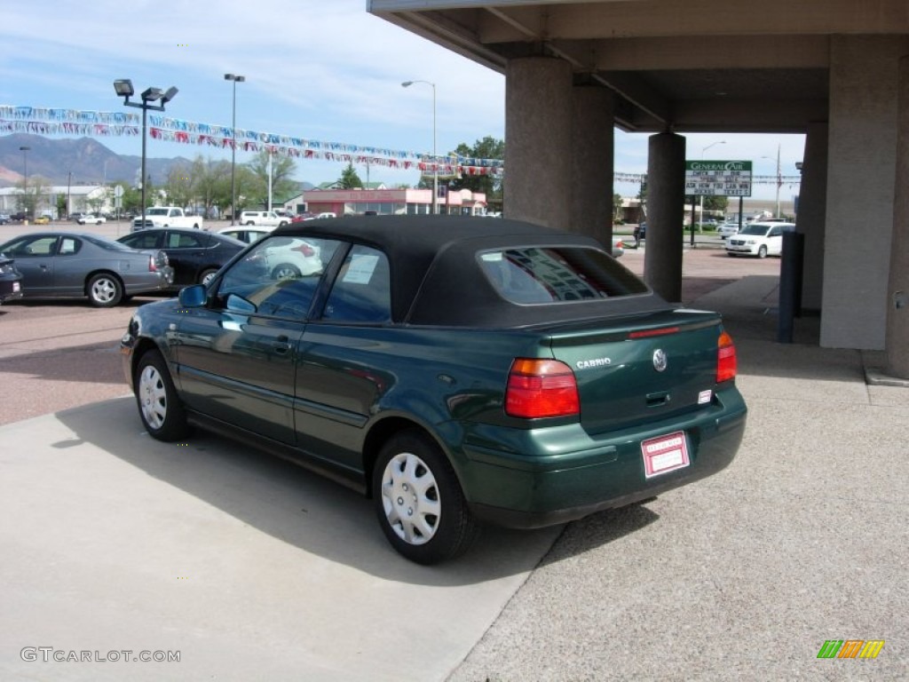 2001 Cabrio GLS - Bright Green Pearl / Black photo #11