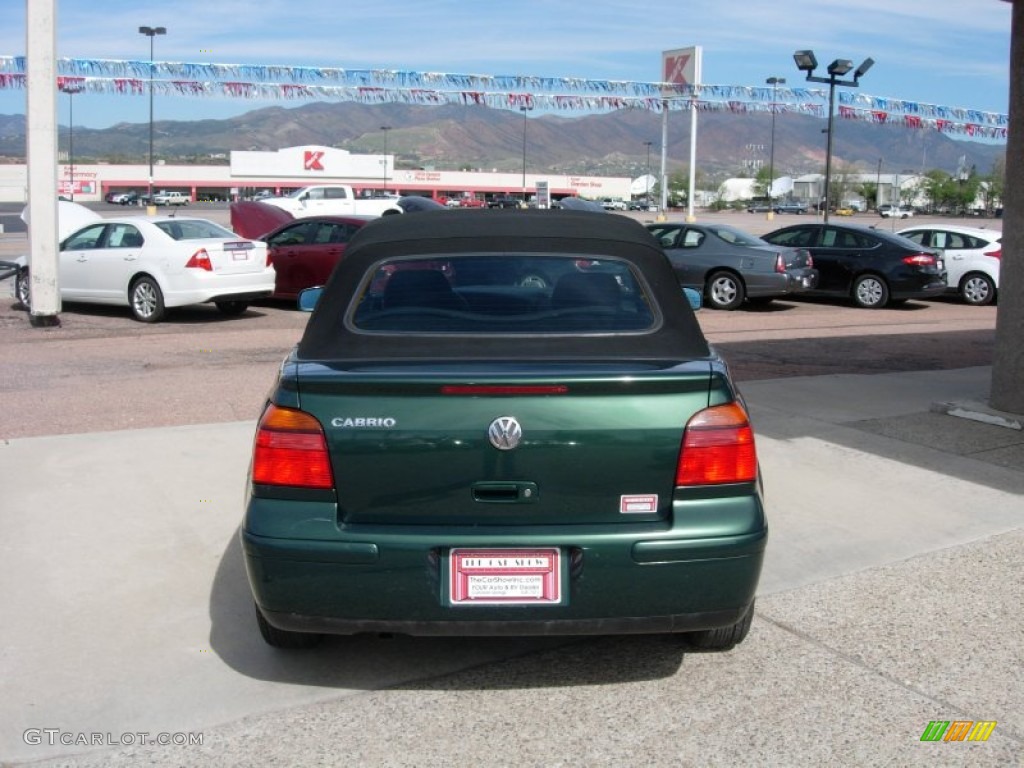 2001 Cabrio GLS - Bright Green Pearl / Black photo #12