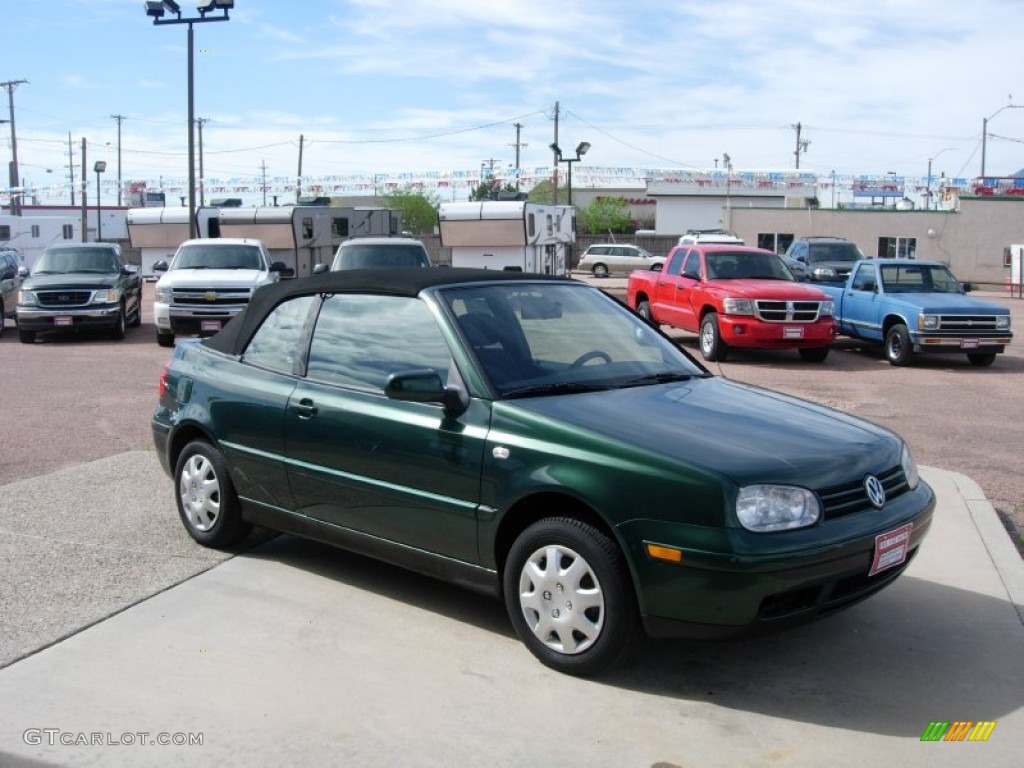 2001 Cabrio GLS - Bright Green Pearl / Black photo #15
