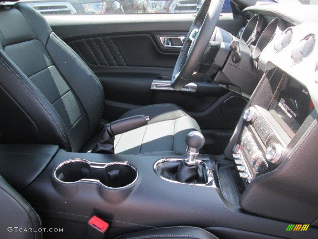 2015 Mustang GT Premium Coupe - Deep Impact Blue Metallic / Ebony photo #17