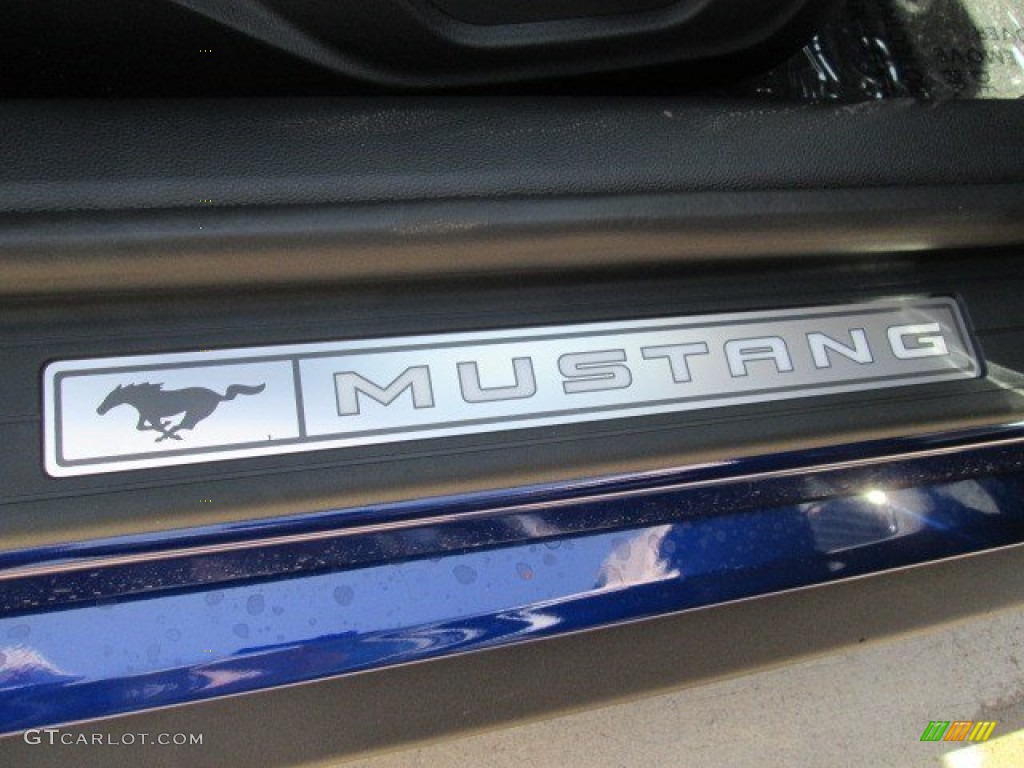 2015 Mustang GT Premium Coupe - Deep Impact Blue Metallic / Ebony photo #18