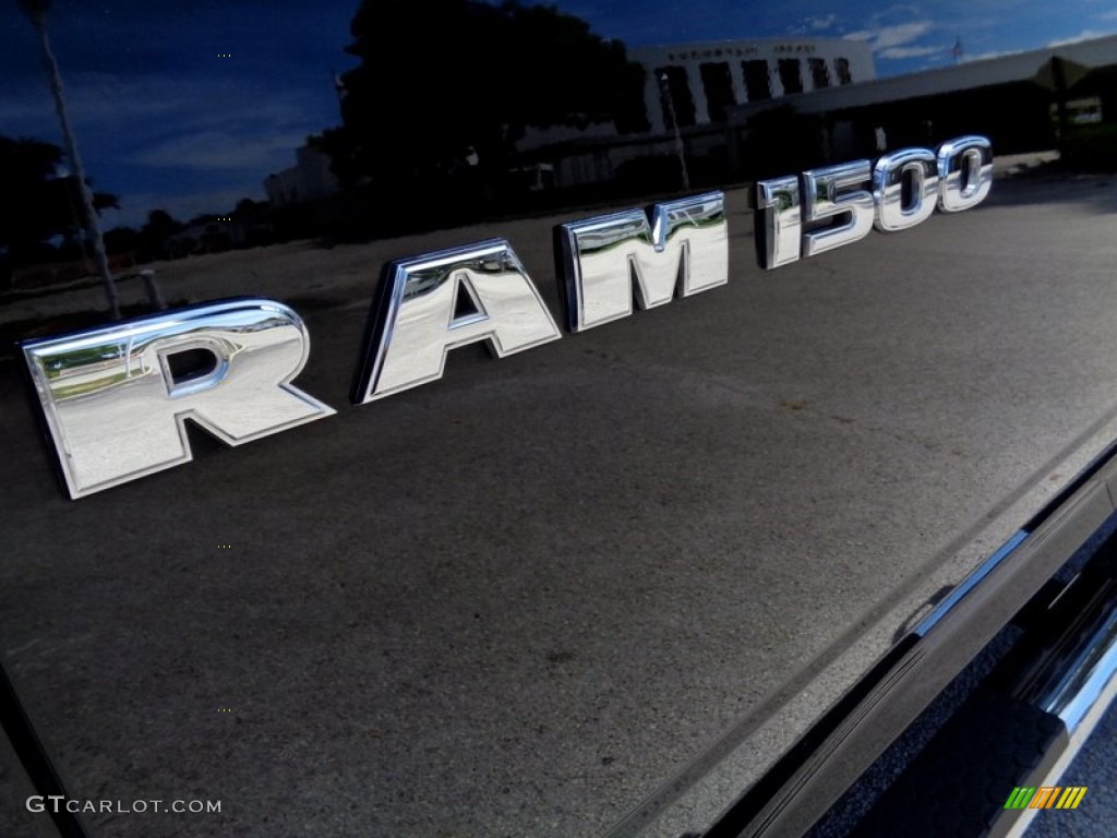 2012 Ram 1500 SLT Quad Cab - Black / Dark Slate Gray/Medium Graystone photo #16