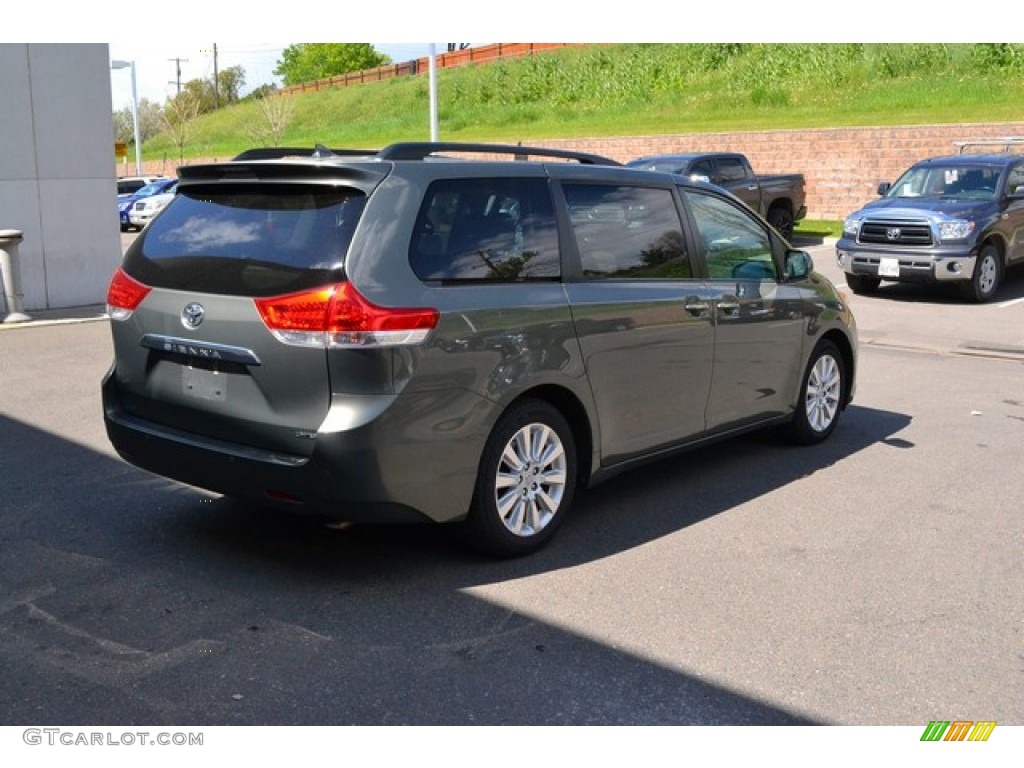 2011 Sienna Limited - Cypress Green Pearl / Light Gray photo #2