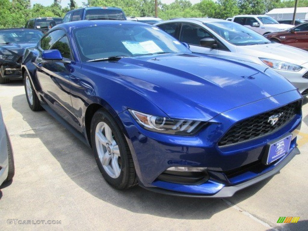 2015 Deep Impact Blue Metallic Ford Mustang V6 Coupe 104409332