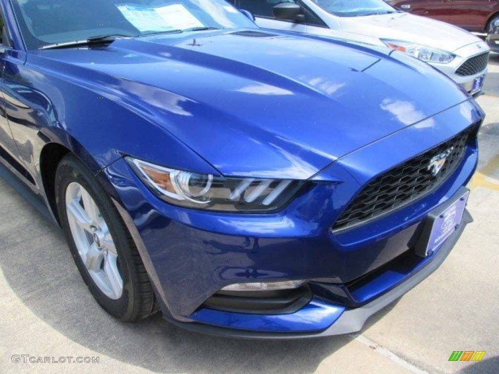 2015 Mustang V6 Coupe - Deep Impact Blue Metallic / Ebony photo #2