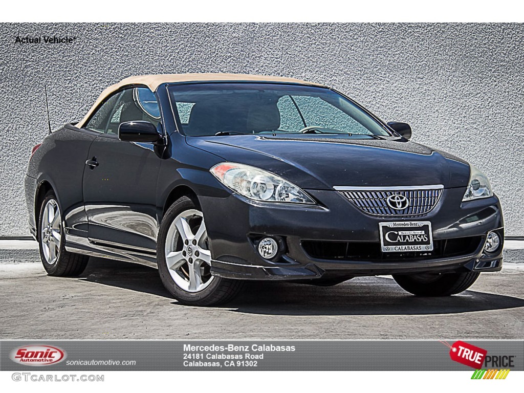 2006 Solara SE V6 Convertible - Black / Charcoal photo #1
