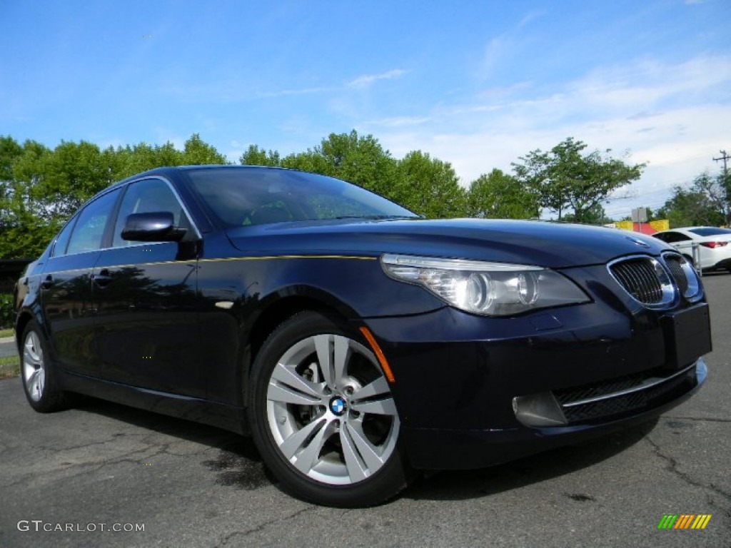 2010 5 Series 528i Sedan - Monaco Blue Metallic / Cream Beige photo #2