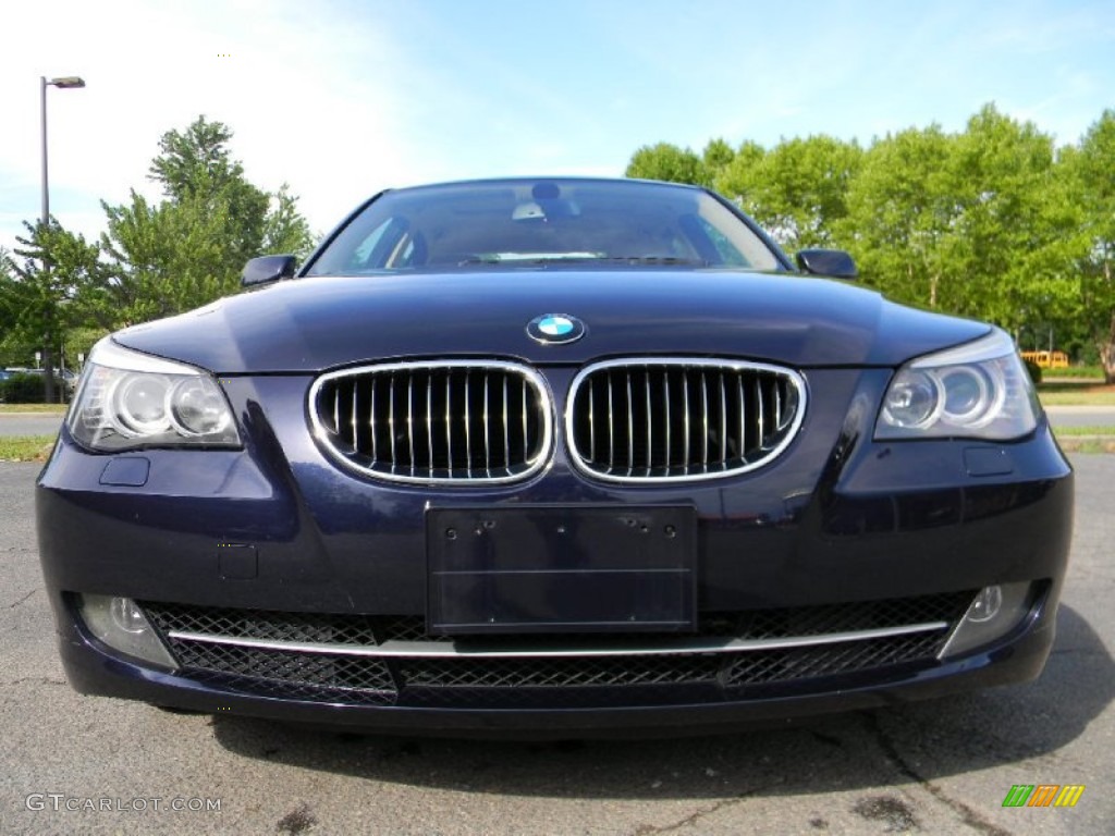 2010 5 Series 528i Sedan - Monaco Blue Metallic / Cream Beige photo #4