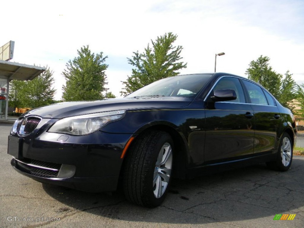 2010 5 Series 528i Sedan - Monaco Blue Metallic / Cream Beige photo #6