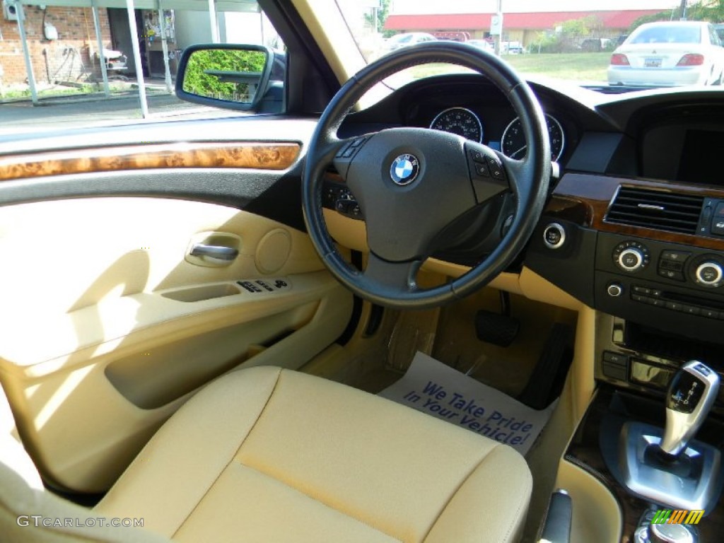 2010 5 Series 528i Sedan - Monaco Blue Metallic / Cream Beige photo #12