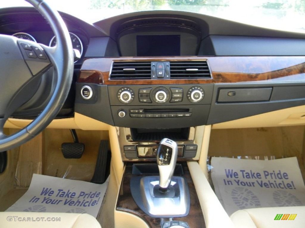2010 5 Series 528i Sedan - Monaco Blue Metallic / Cream Beige photo #15
