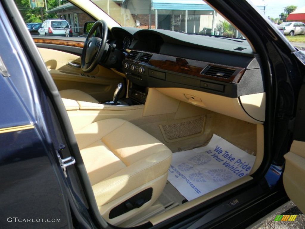 2010 5 Series 528i Sedan - Monaco Blue Metallic / Cream Beige photo #21