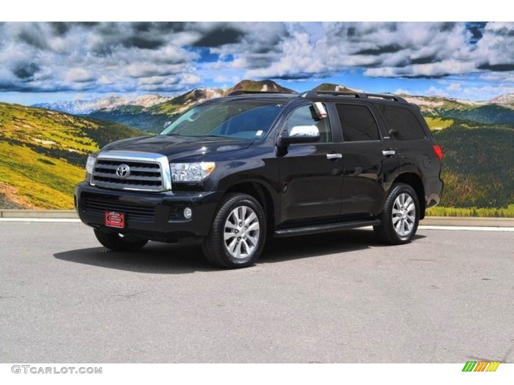 2015 Sequoia Limited 4x4 - Black / Gray photo #5