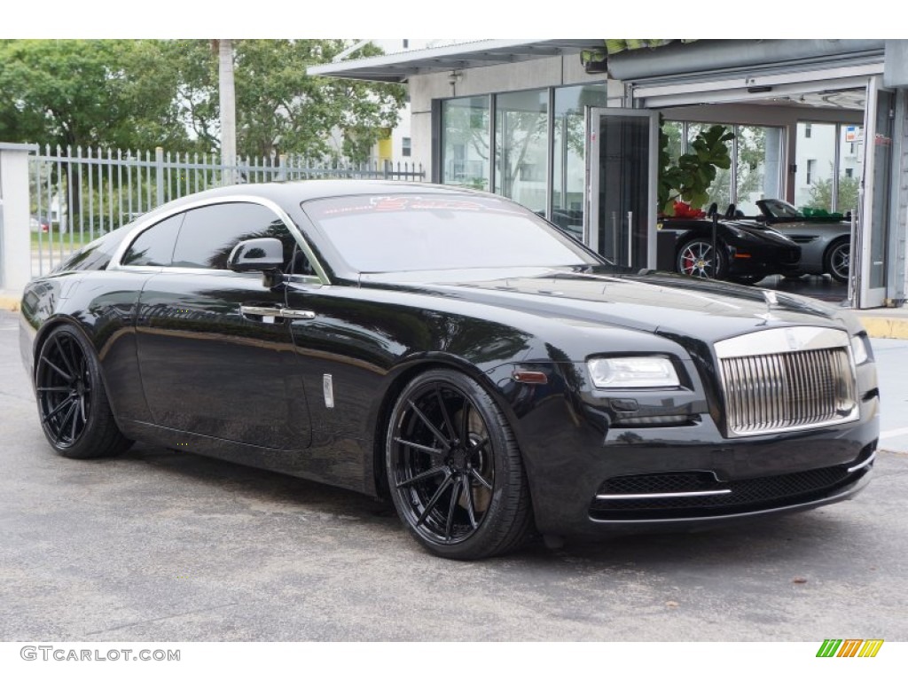 2015 Wraith  - Diamond Black / Black photo #2