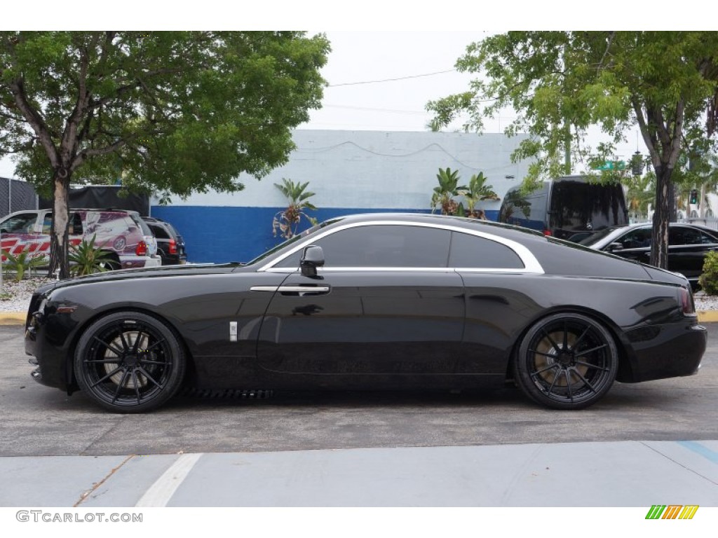 Diamond Black 2015 Rolls-Royce Wraith Standard Wraith Model Exterior Photo #104429729