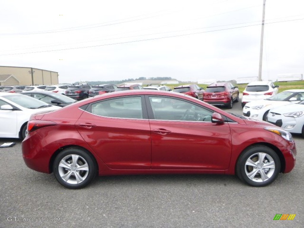 2016 Elantra Value Edition - Red / Beige photo #3
