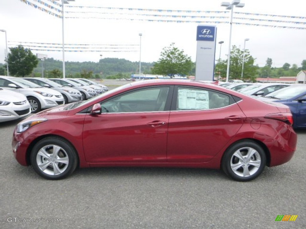 2016 Elantra Value Edition - Red / Beige photo #7