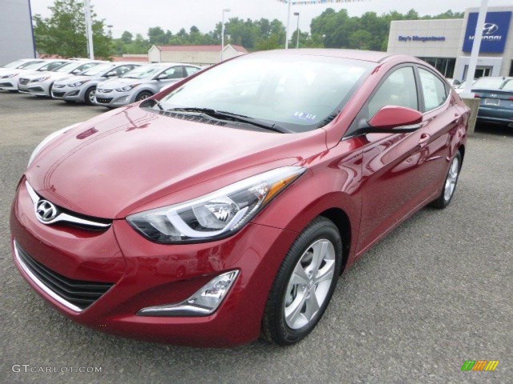 2016 Elantra Value Edition - Red / Beige photo #8