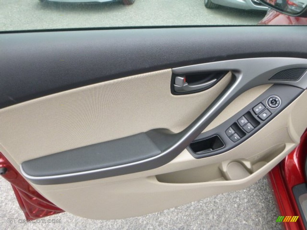 2016 Elantra Value Edition - Red / Beige photo #14