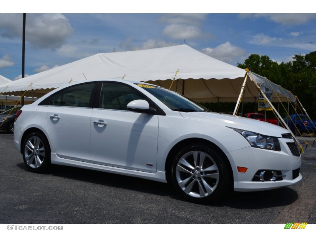2013 Cruze LTZ - Summit White / Cocoa/Light Neutral photo #1