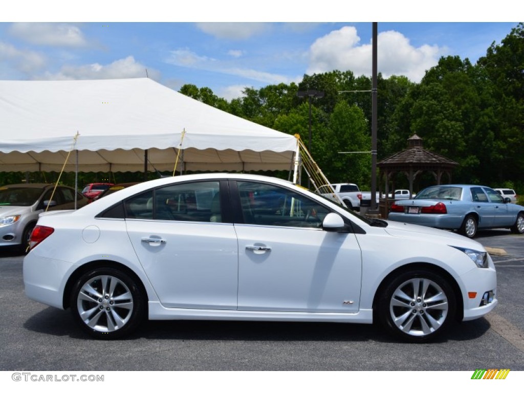 2013 Cruze LTZ - Summit White / Cocoa/Light Neutral photo #2