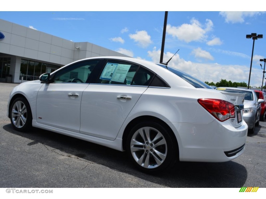 2013 Cruze LTZ - Summit White / Cocoa/Light Neutral photo #5