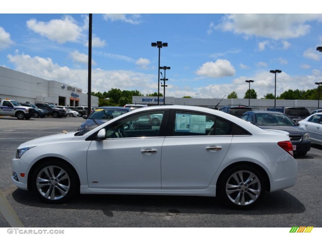 2013 Cruze LTZ - Summit White / Cocoa/Light Neutral photo #6