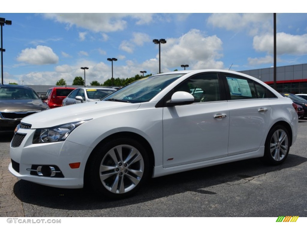 2013 Cruze LTZ - Summit White / Cocoa/Light Neutral photo #7