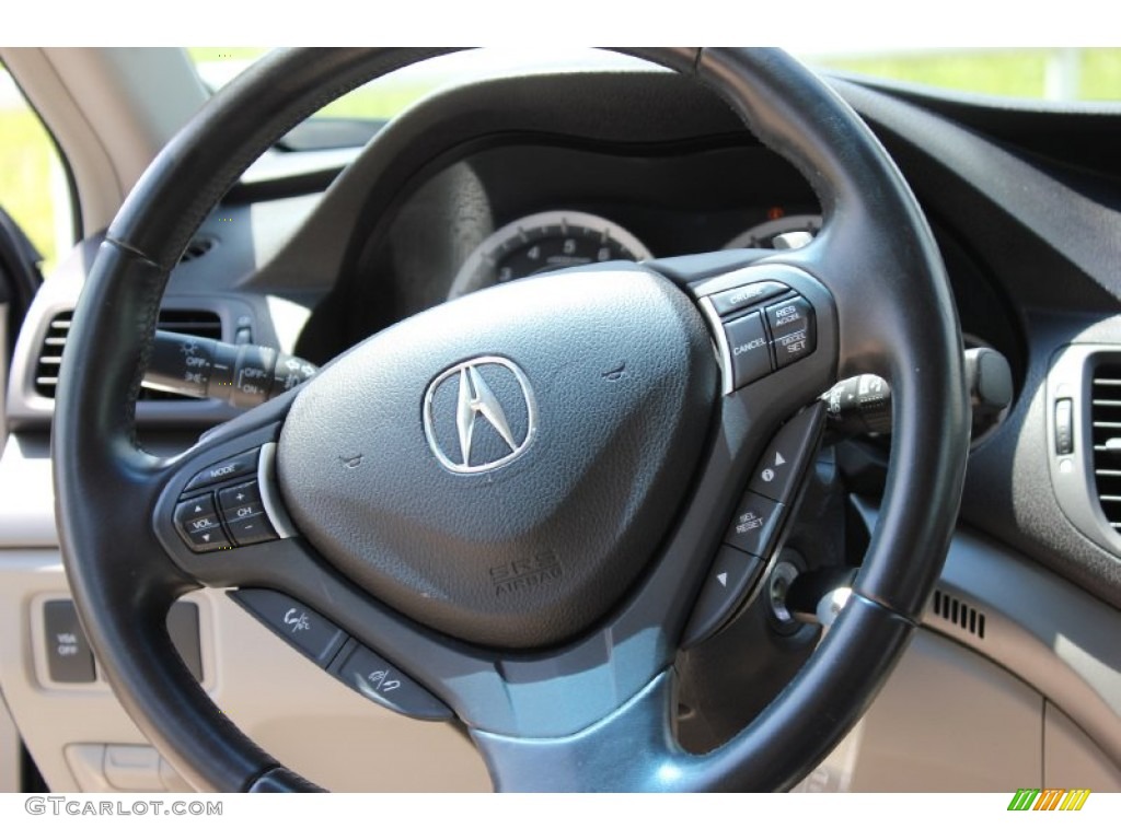 2009 TSX Sedan - Polished Metal Metallic / Taupe photo #26