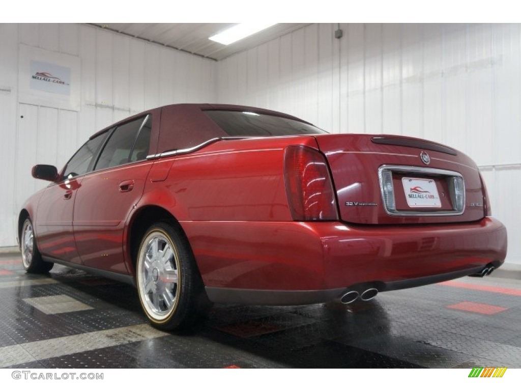 2003 DeVille Sedan - Crimson Red Pearl / Oatmeal photo #10