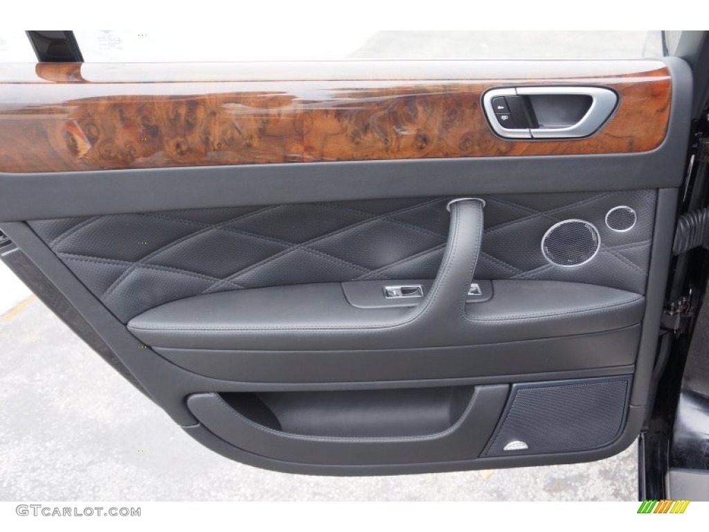 2009 Bentley Continental Flying Spur Speed Beluga Door Panel Photo #104432130