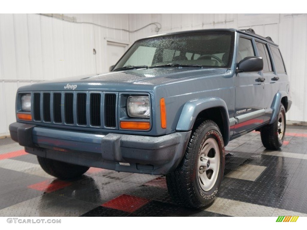 1999 Cherokee Sport 4x4 - Gunmetal Pearl / Agate photo #3