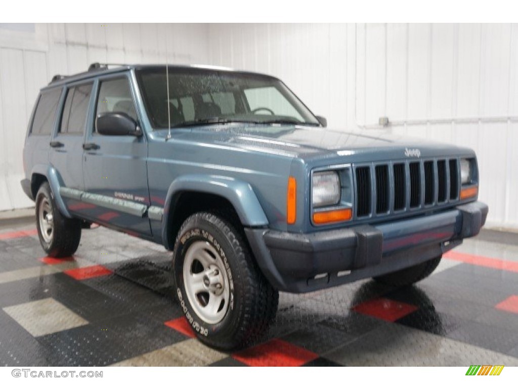 1999 Cherokee Sport 4x4 - Gunmetal Pearl / Agate photo #5