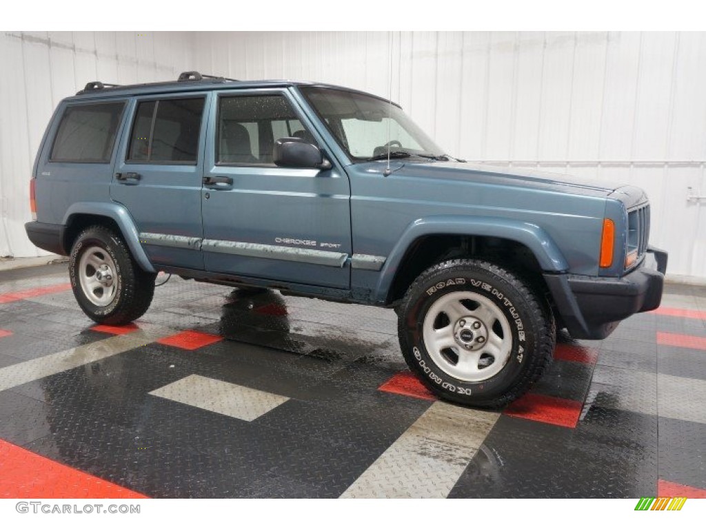 1999 Cherokee Sport 4x4 - Gunmetal Pearl / Agate photo #6