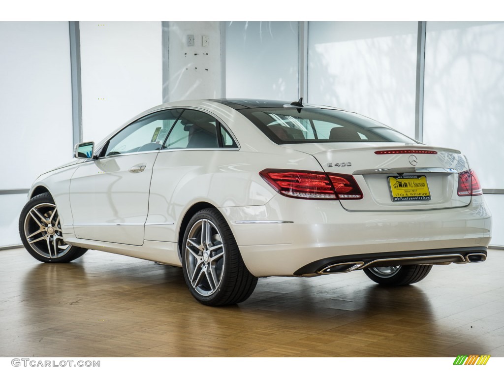 2016 E 400 Coupe - designo Diamond White Metallic / Red/Black photo #3