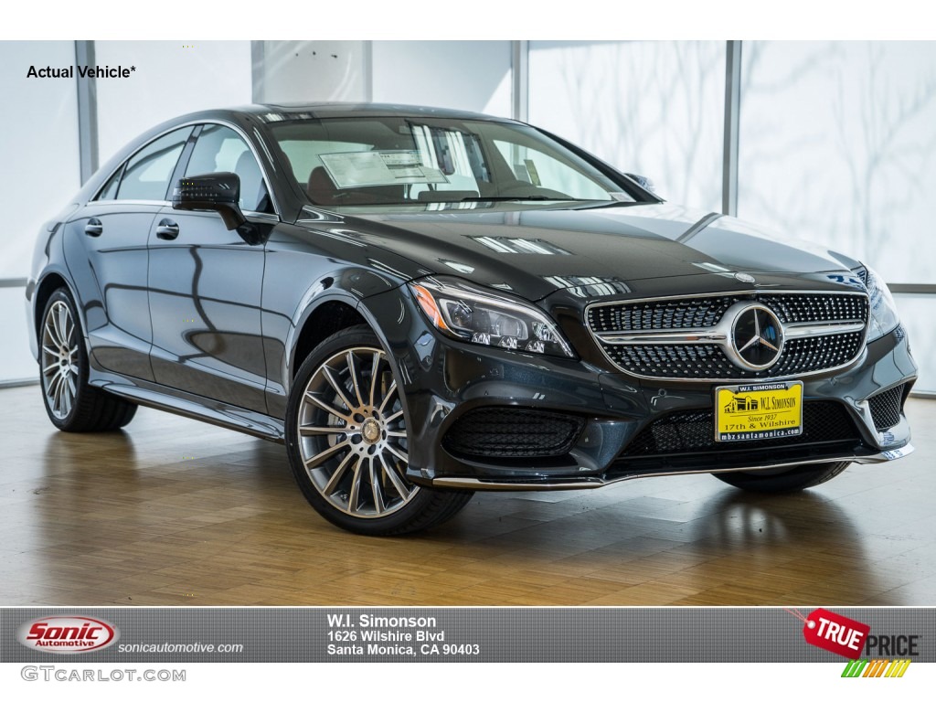 2015 CLS 550 Coupe - Magnetite Black Metallic / designo Classic Red/Black photo #1