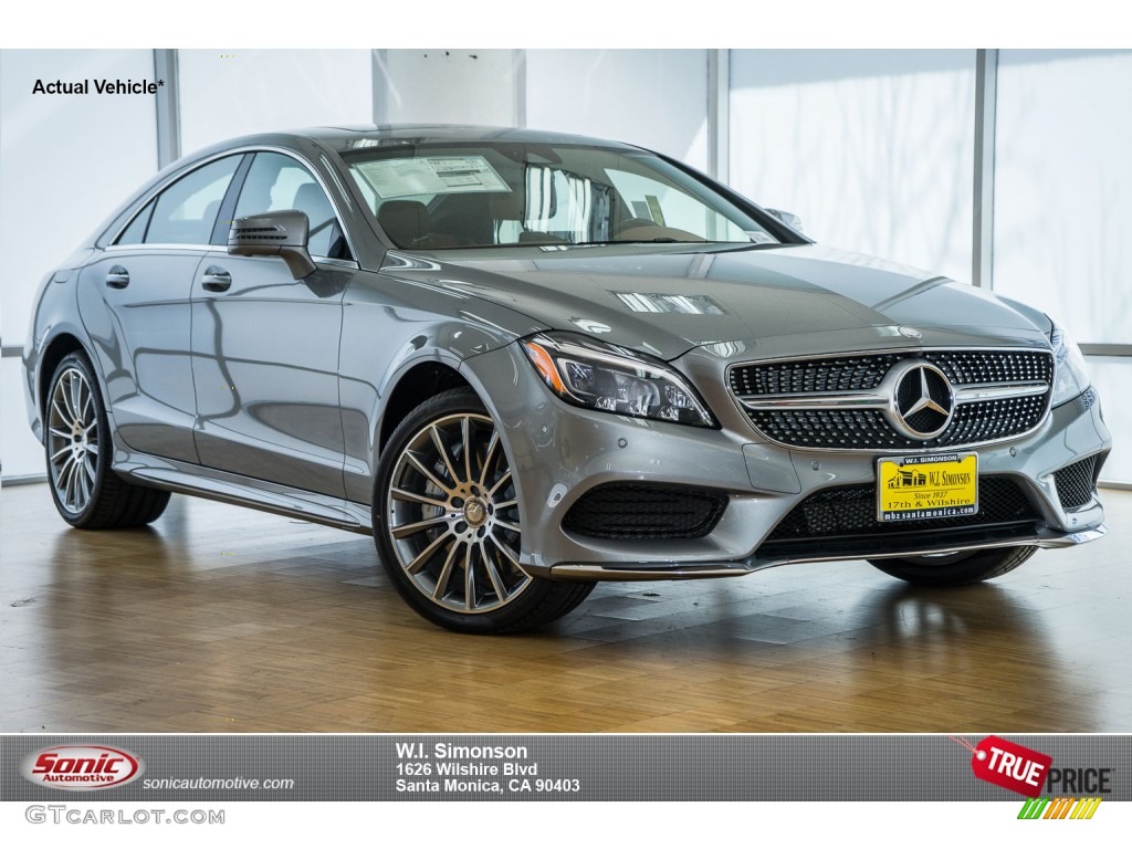 2015 CLS 550 Coupe - Palladium Silver Metallic / Saddle Brown/Black photo #1