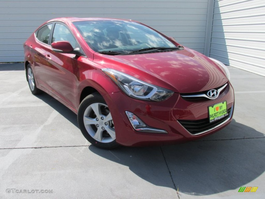 2016 Elantra Value Edition - Red / Black photo #2
