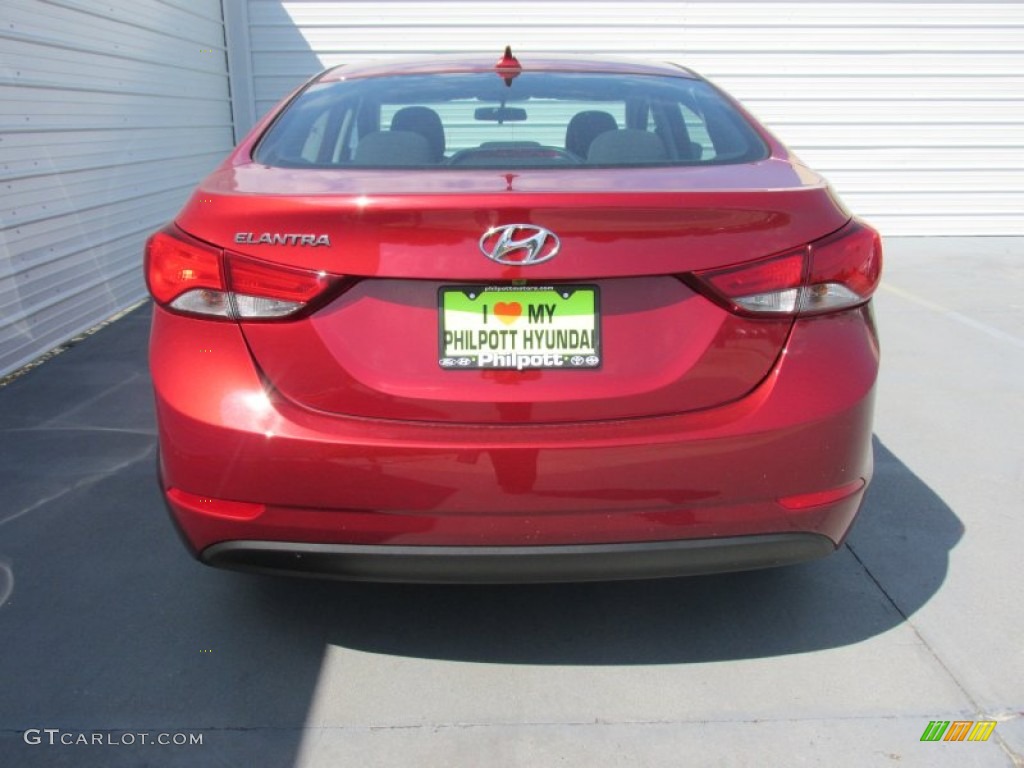 2016 Elantra Value Edition - Red / Black photo #5