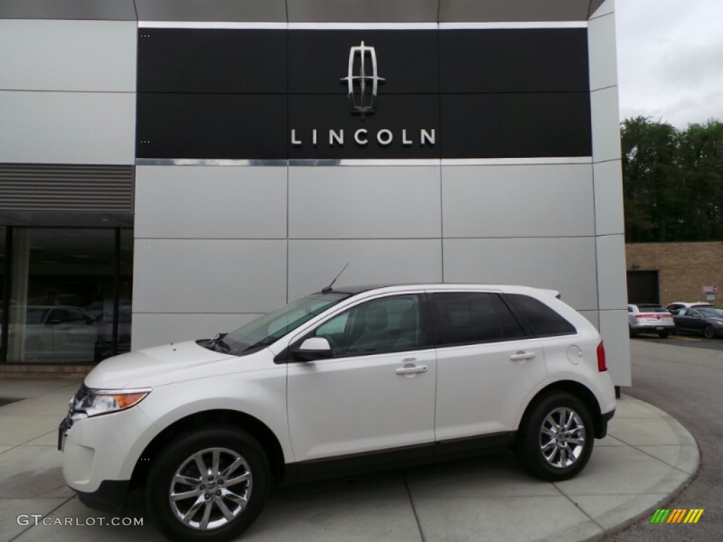 2012 Edge SEL AWD - White Platinum Metallic Tri-Coat / Medium Light Stone photo #1