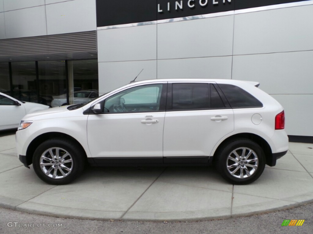 2012 Edge SEL AWD - White Platinum Metallic Tri-Coat / Medium Light Stone photo #2