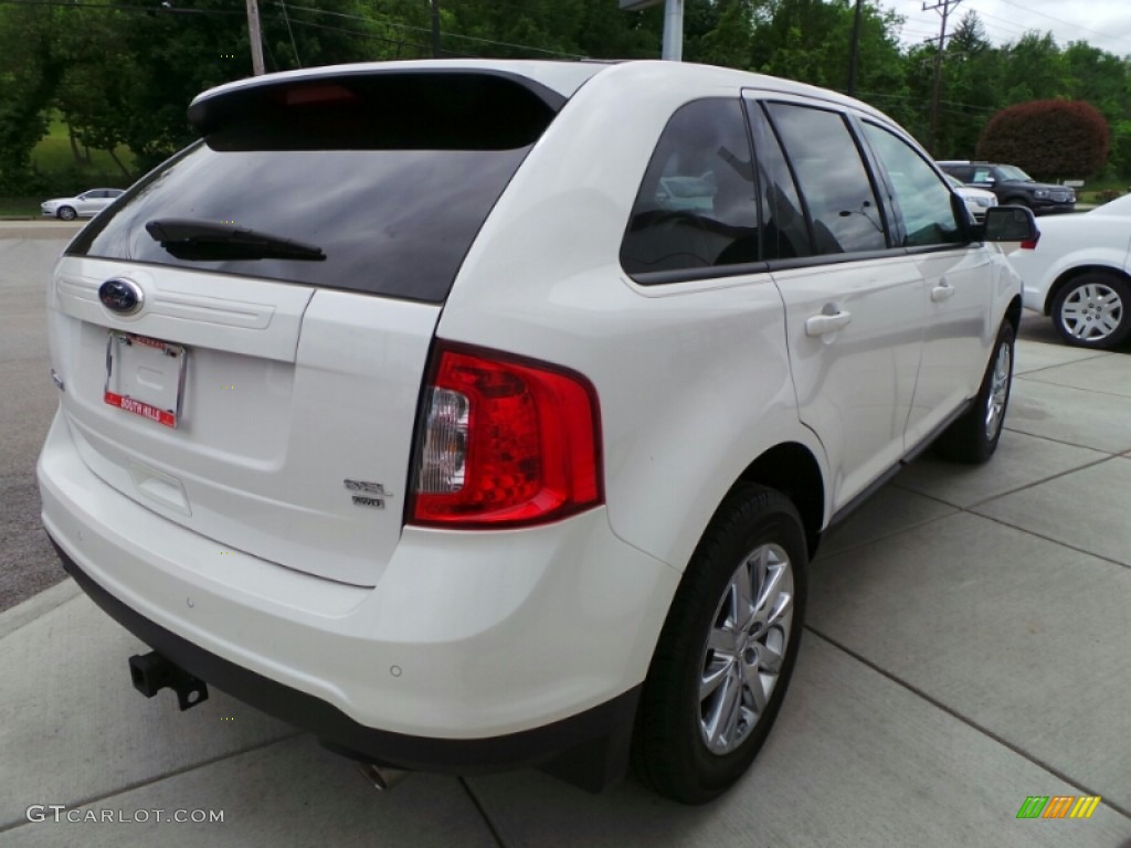 2012 Edge SEL AWD - White Platinum Metallic Tri-Coat / Medium Light Stone photo #4
