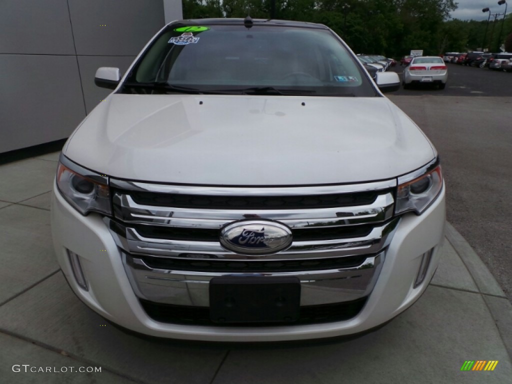 2012 Edge SEL AWD - White Platinum Metallic Tri-Coat / Medium Light Stone photo #6