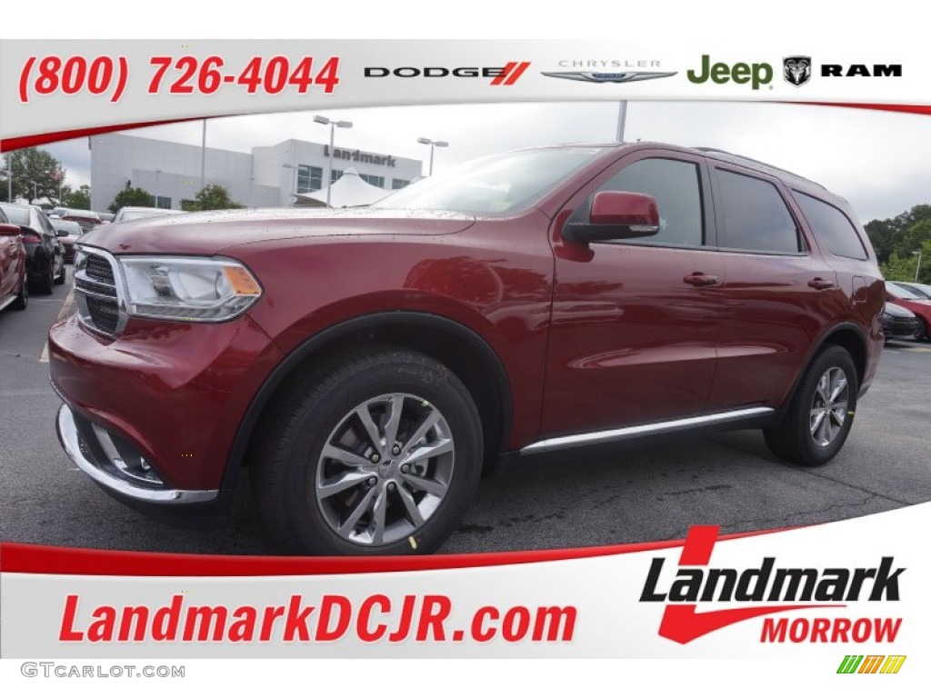 2015 Durango Limited - Deep Cherry Red Crystal Pearl / Black photo #1