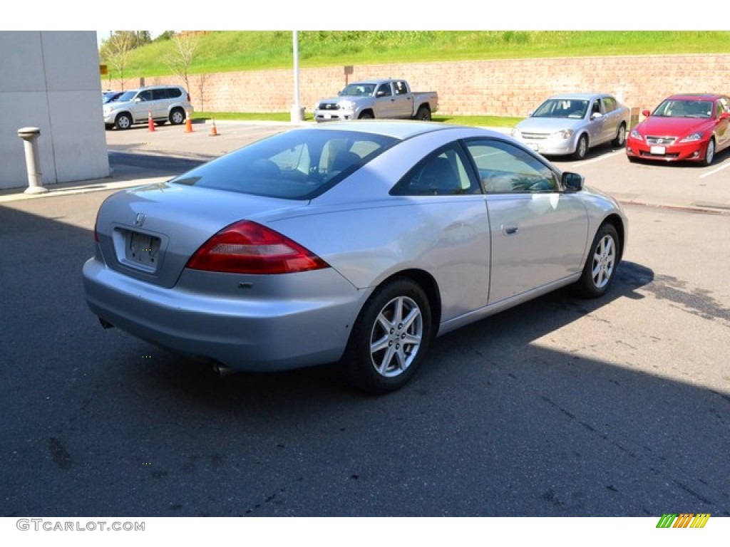 2003 Accord EX V6 Coupe - Satin Silver Metallic / Black photo #2
