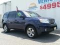 2013 Obsidian Blue Pearl Honda Pilot EX 4WD  photo #8